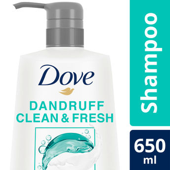 Dove Dandruff Clean & Fresh Shampoo, 650 ml and Dove Dandruff Clean & Fresh Conditioner, 180 ml (Combo Pack)