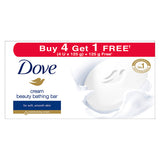 Dove Cream Beauty Bar - Soft, Smooth, Moisturised Skin, 125 g (Buy 4 Get 1 Free)  AND Pears Moisturising Bathing Bar Soap with Glycerine Pure & Gentle - For Golden Glow - (125g x 5)