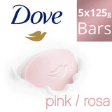 Dove Care & Protect Bar, Removes 99% Germs & Moisturises Skin, 4x100 g AND Dove Pink Beauty Bar - Soft, Smooth, Glowing Skin, 125*5g