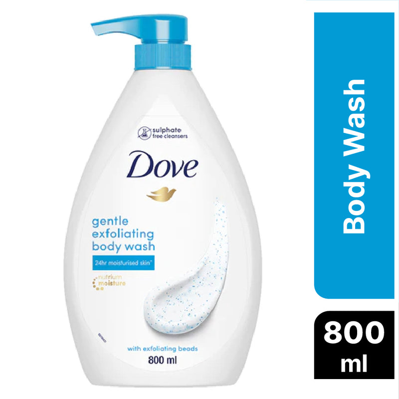 Dove Gentle Exfoliating Beads Body Wash For Softer Smoother Skin 800ml
