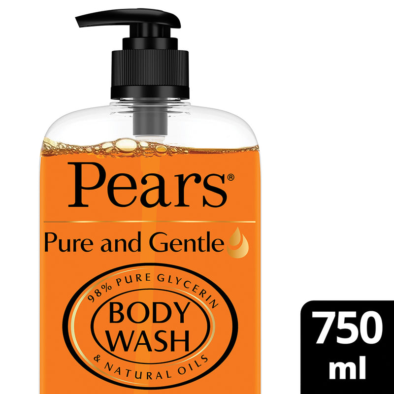Pears Pure & Gentle Shower Gel SuperSaver XL Pump Bottle With 98% Pure Glycerine|| 100% Soap Free and No Parabens|| 750 ml