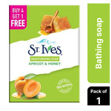 St Ives Apricot & Honey bathing soap| Moisturising soap with Walnut |Made with 100% Natural Extracts| For Natural glowing skin|PETA Approved|Cruelty Free|Offer Pack Buy 4 Get 1 Free