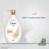 "Dove Dryness Care Bodywash infused with Jojoba Oil to deeply nourish your skin||   100% gentle cleansers|| paraben free/ sulphate free cleansers|| 100% plant- based moisturisers|| 800ml"