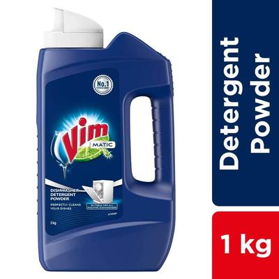 Vim Matic All in One Dishwasher Tablets 30 pc + Dishwasher Detergent 1kg + Rinse Aid 500ml (Combo Pack)