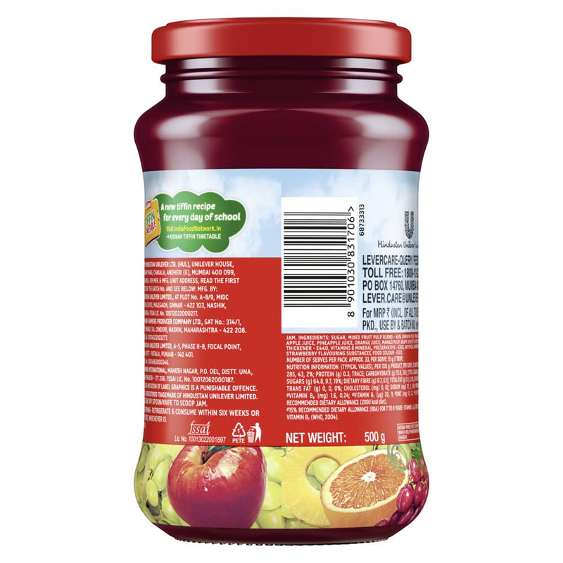 Kissan Mixed Fruit Jam|| With 100% Real Fruit Ingredients|| 500 g