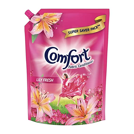 Comfort After Wash Lily Fresh Fabric Conditioner Pouch, 2 ltr