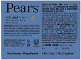 Pears Soft & Fresh Bathing Bar 3x125 g