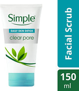 Simple Daily Skin Detox Clear Pore Facial Scrub 150ml