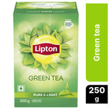 Lipton Pure & Light Loose Green Tea Leaves 250 g Pack|| All Natural Flavour|| Zero Calories - Improves Metabolism & Reduces Waist