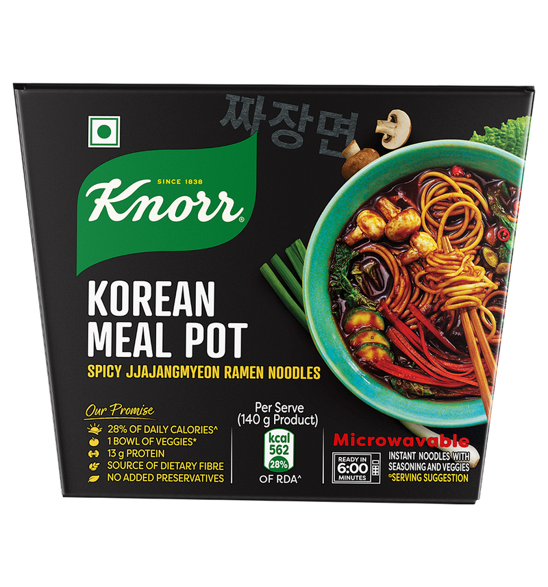 Knorr Korean Meal pot Combo - Spicy Kimchi & Spicy Jjajangmyeon