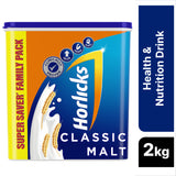 Horlicks Health & Nutrition Drink 2 kg Refill Pack|| For immunity and 5 signs of growth (Classic Malt)