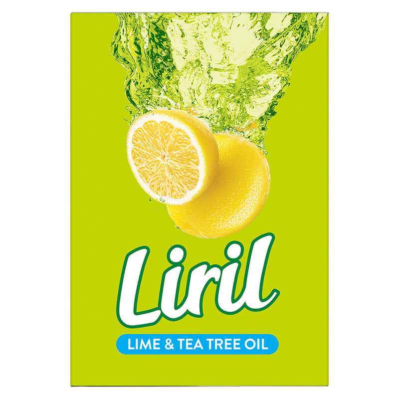 Liril Lime and Tea Tree Oil Soap|| Refreshing Bathing Soap With Fragrance & Freshness of Lemon|| Paraben & Sulphate Free Cleanser|| 125 g (Buy 3 Get 1)