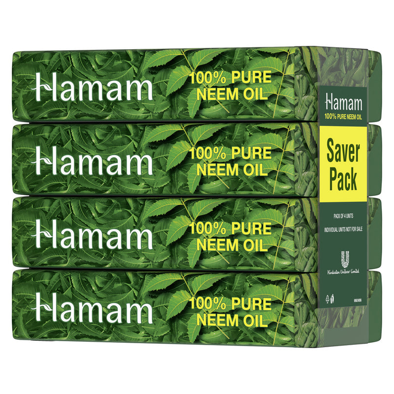 HAMAM |100% Pure Neem Oil Soap |4x100g