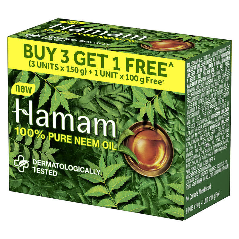HAMAM |100% Pure Neem Oil Soap |150g B3G1 100g Free