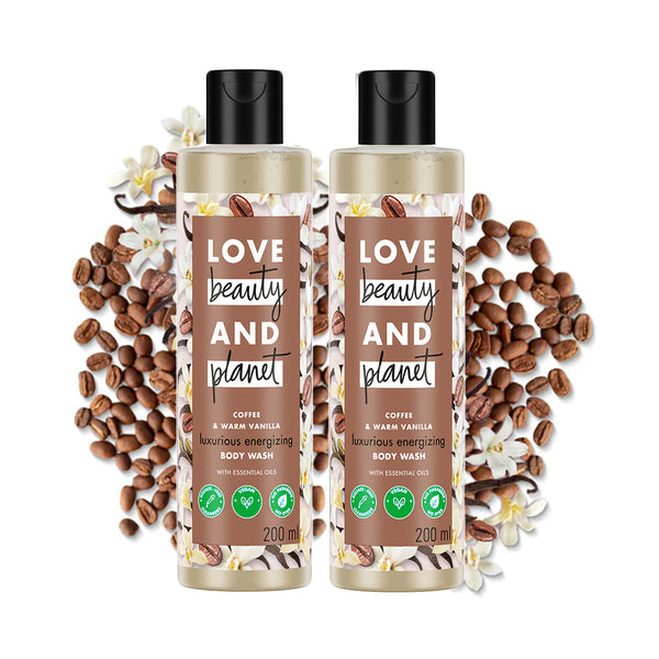 Coffee & Warm Vanilla Sulfate Free Body Wash (200ml + 200ml) (Pack of 2)