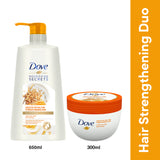 Dove Healthy Ritual for Strengthening Hair Shampoo, 650 ml and Dove Healthy Ritual for Strengthening Hair Mask, 300 ml (Combo Pack)