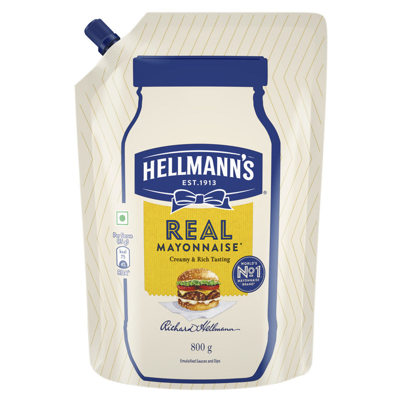 Hellmann's Veg Mayonnaise|| 100% Vegetarian Creamy Mayo Used For Dressings And Condiments|| 800 g