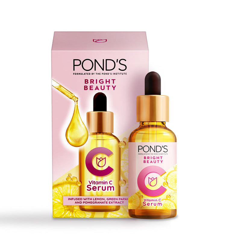 Pond's Bright Beauty Vitamin C Serum|| Infused with Lemon|| Green Papaya & Pomegrantate Extract|| 30 ml