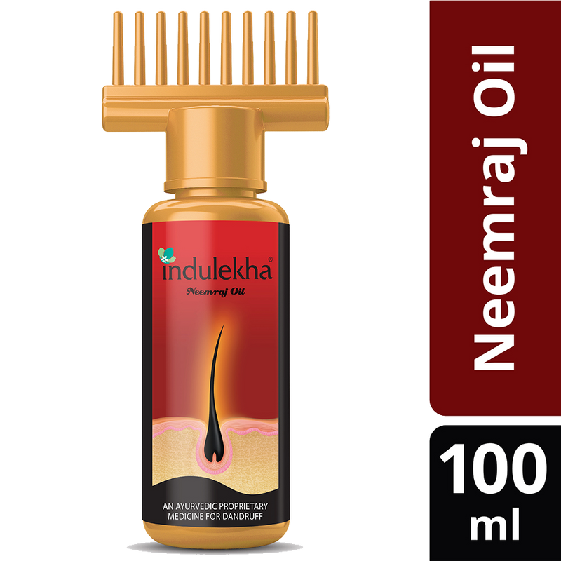 Indulekha Neemraj Oil, Clinically Proven to Reduce Dandruff, Grows New Hair, 100ml