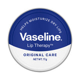 Vaseline Lip Tin, Original Care, Infused with Vitamin E for Healthy Lips & Natural Glossy Shine. Moisturizes & Hydrates Dry, Chapped Lips. 17g