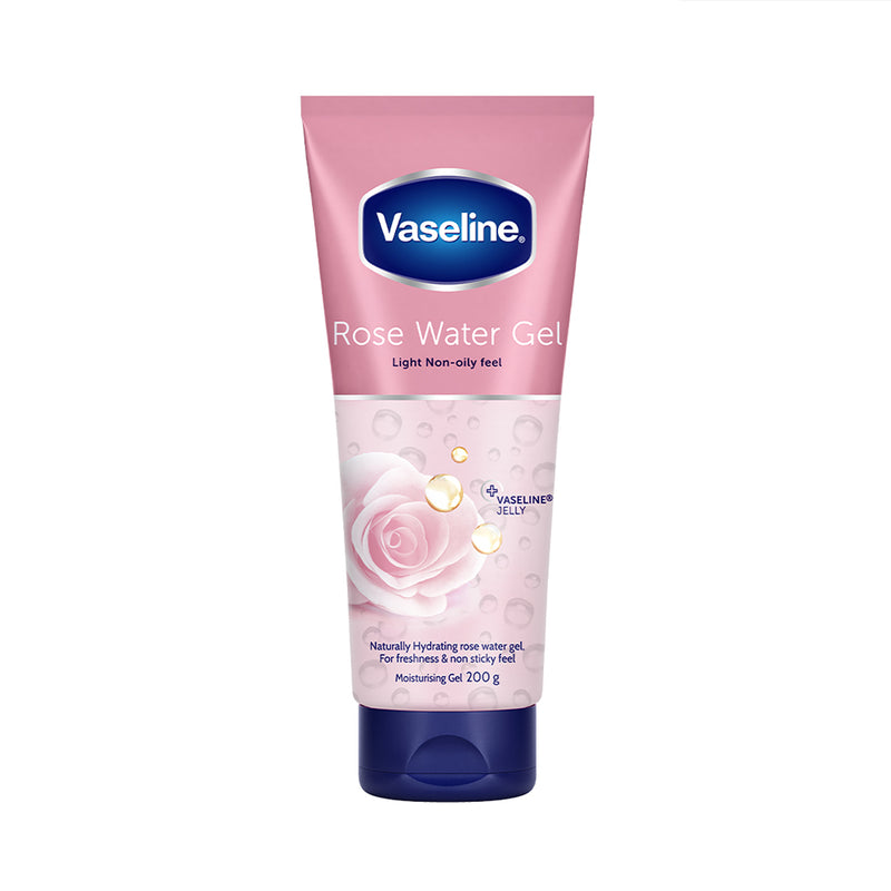 Vaseline Rose Water Moisturizing Gel|| Long Lasting Hydration|| Lightweight|| Non Sticky|| Oil Free Moisturizer For Smooth|| Summer Ready Skin|| 200 g