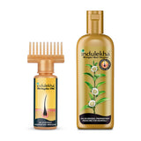 Indulekha Bringha Oil, Clinically Proven to Grow New Hair, Reduces Hairfall, 100% Ayurvedic Oil, 50ml and Indulekha Bringha Shampoo, Proprietary Ayurvedic Medicine for Hairfall, 100ml(Combo Pack)