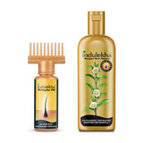 Indulekha Bringha Oil, Clinically Proven to Grow New Hair, Reduces Hairfall, 100% Ayurvedic Oil, 50ml and Indulekha Bringha Shampoo, Proprietary Ayurvedic Medicine for Hair Fall, 200ml(Combo Pack)