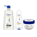 Dove Intense Repair Shampoo, 650 ml ,Dove Intense Repair Conditioner, 180 ml  and Dove Intense Damage Repair Hair Mask 300 ml(COMBO PACK)
