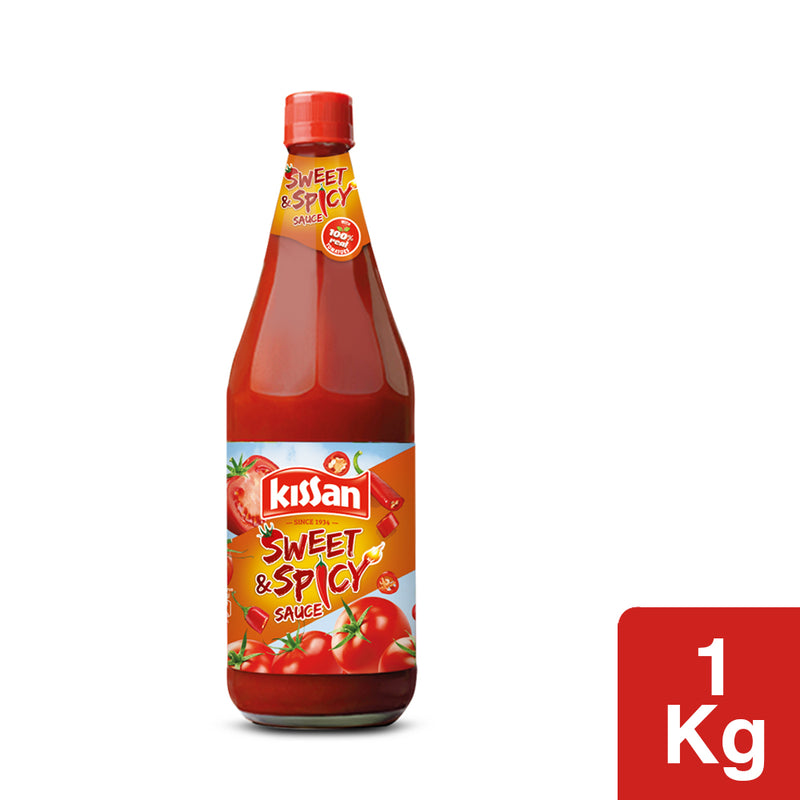 Kissan Sweet & Spicy Tomato Sauce 1kg Glass Bottle