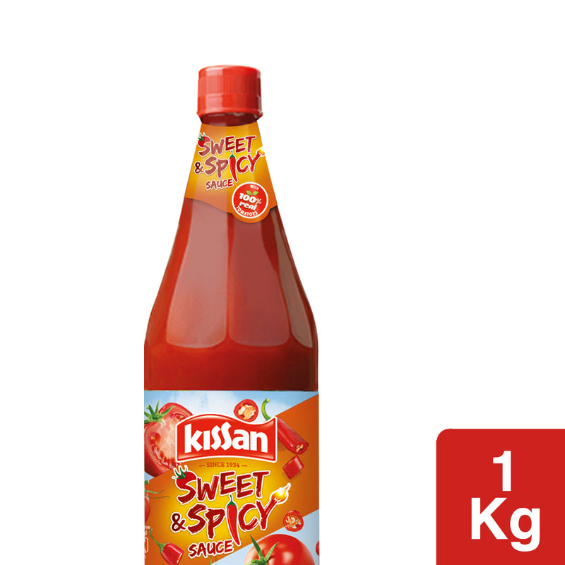 Kissan Sweet & Spicy Tomato Sauce 1kg Glass Bottle