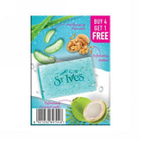 St Ives Coconut Water & Aloe Vera scrub soap| Exfoliating soap with Walnut & Coconut|Made with 100% Natural Extracts| For Natural Glowing skin