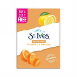 St Ives Vitamin C & Orange bathing scrub soap| Exfoliating soap with Walnut & Coconut|for Natural Glowing skinBuy 4 Get 1 Free  AND Dove Care & Protect Bar, Removes 99% Germs & Moisturises Skin, 4x100 g