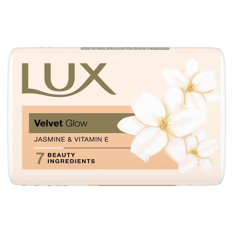 Lux Flaw-less Glow Bathing Soap infused with Vitamin C & E | For Superior Glow | 150g x 3
