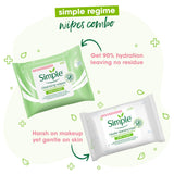 Simple Kind to Skin Micellar Cleansing Wipes Combo (Pack of 2) - (25 Wipes + 25 Wipes)