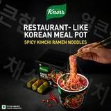 Knorr Korean Meal Pot- Spicy Kimchi Ramen Noodles l Korean Noodles | Microwave only | Vegetarian | 123 gm l Pack of 1 |